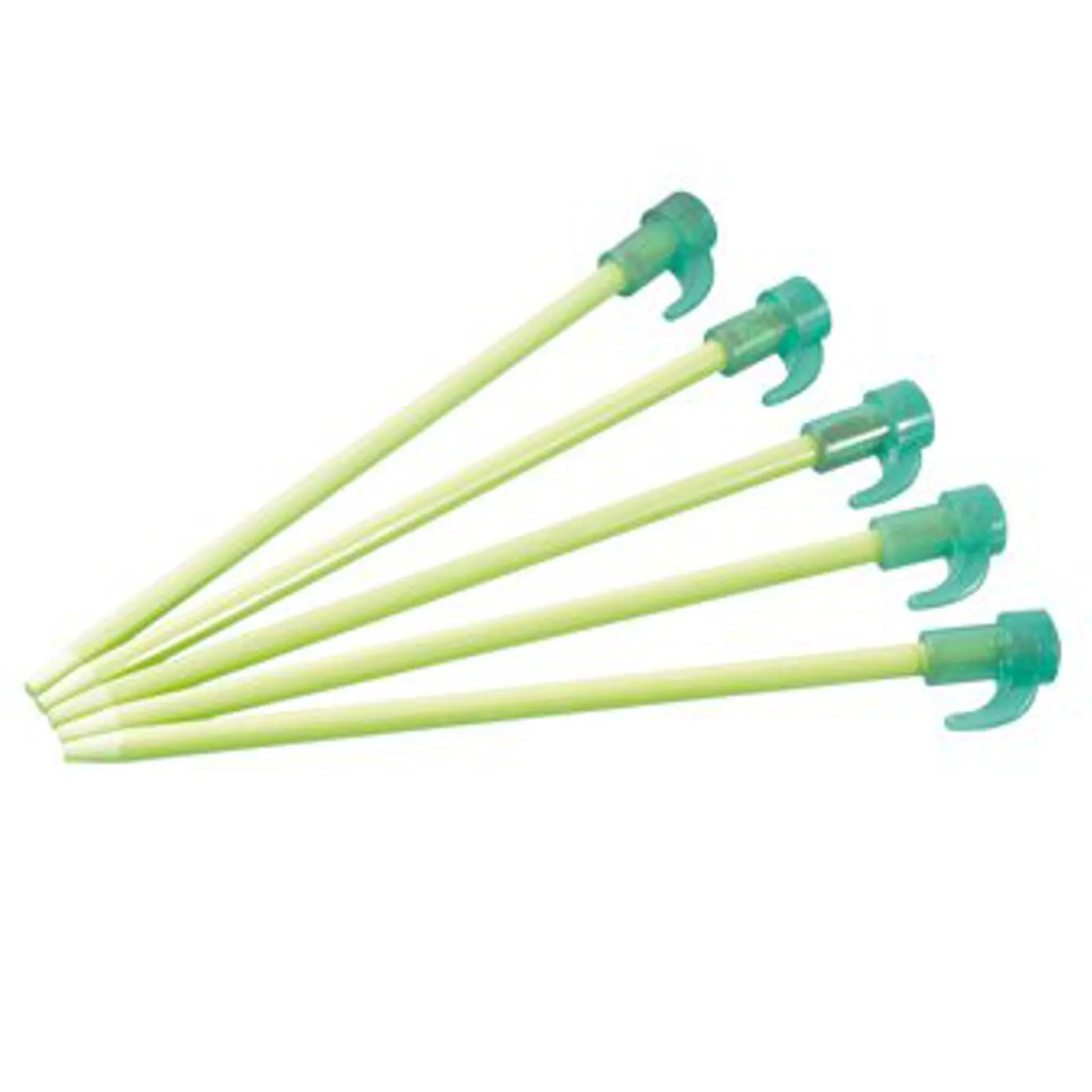 Happy People Zeltnägel 6er-Set – Fiberglas, Leuchtend im Dunkeln (20 cm)