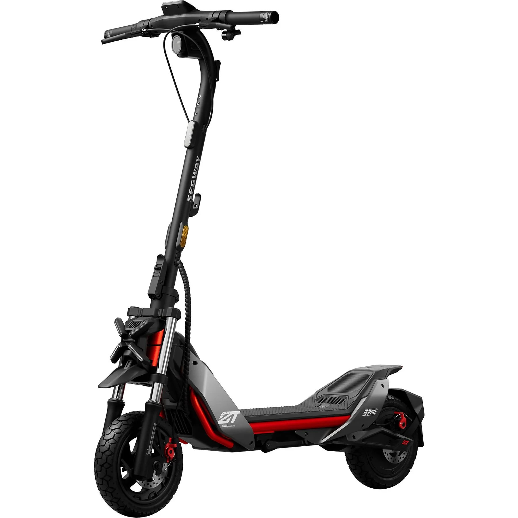 Segway ZT3 Pro D E-Scooter – 11 Zoll, Schwarz / Rot