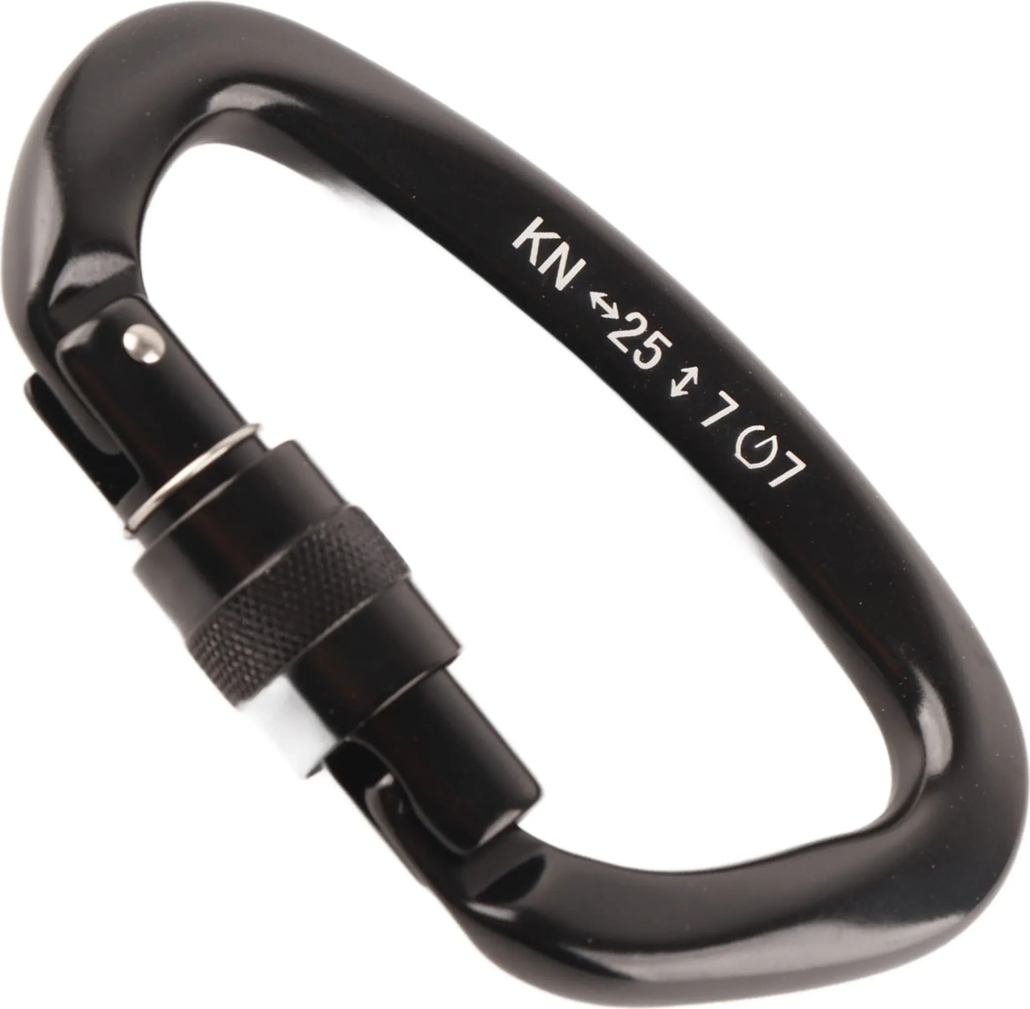 D Karabiner Clip aus Aluminiumlegierung – Auto Lock Heavy Duty D-Ring Carabiner für Klettern & Camping (Schwarz)