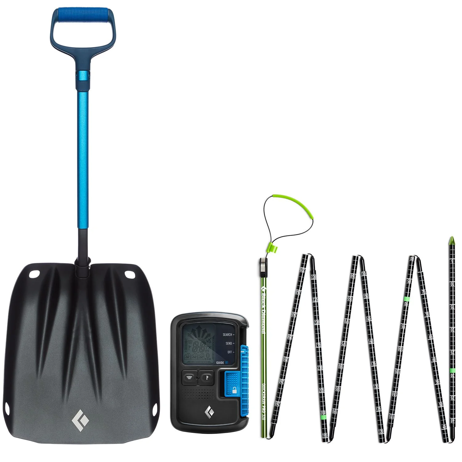 Black Diamond Guide Avy Safety Set 24/25 – LVS-Gerät, Sonde & Schaufel