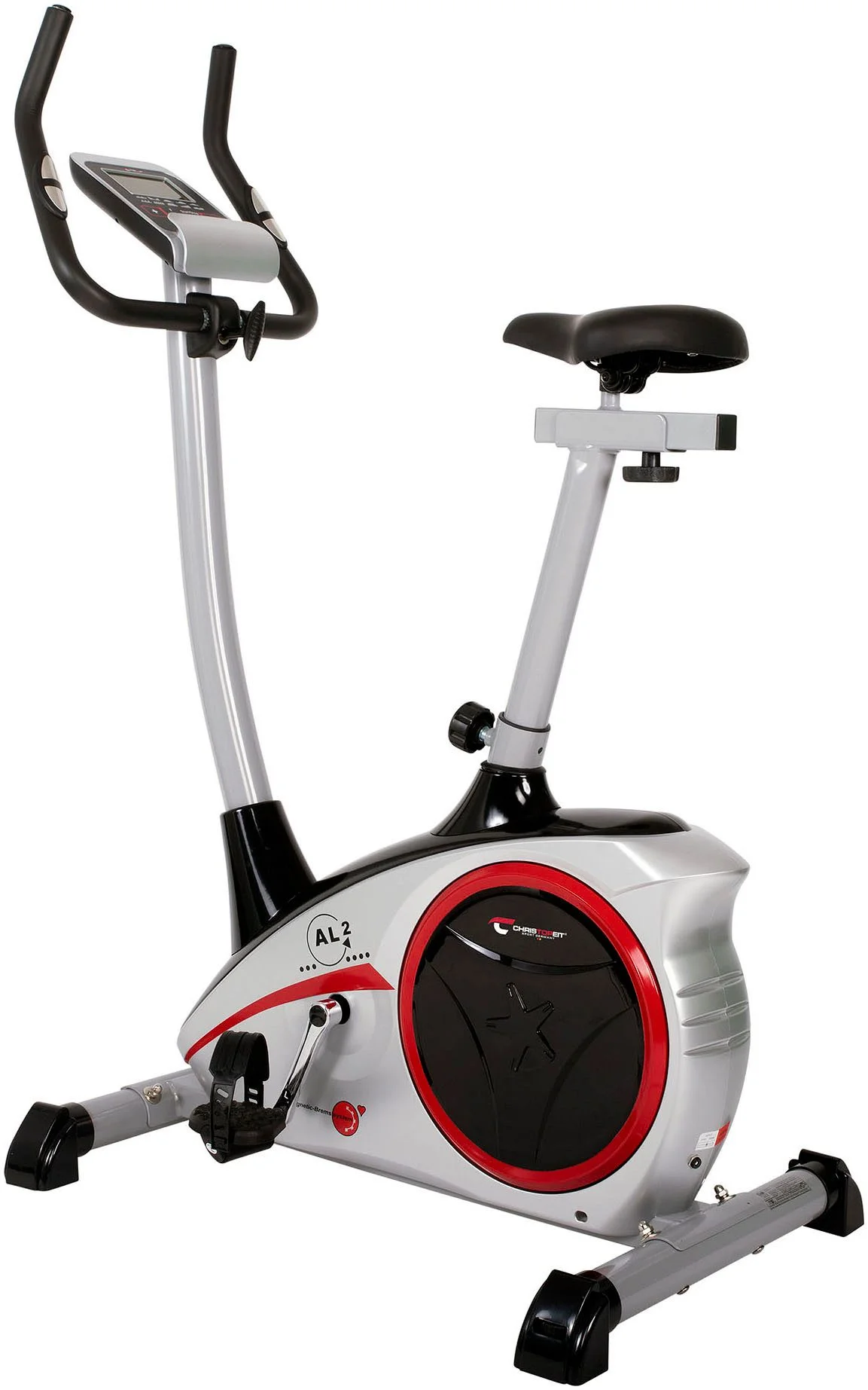 CHRISTOPEIT Ergometer AL 2 – Heimtrainer, Silberfarben