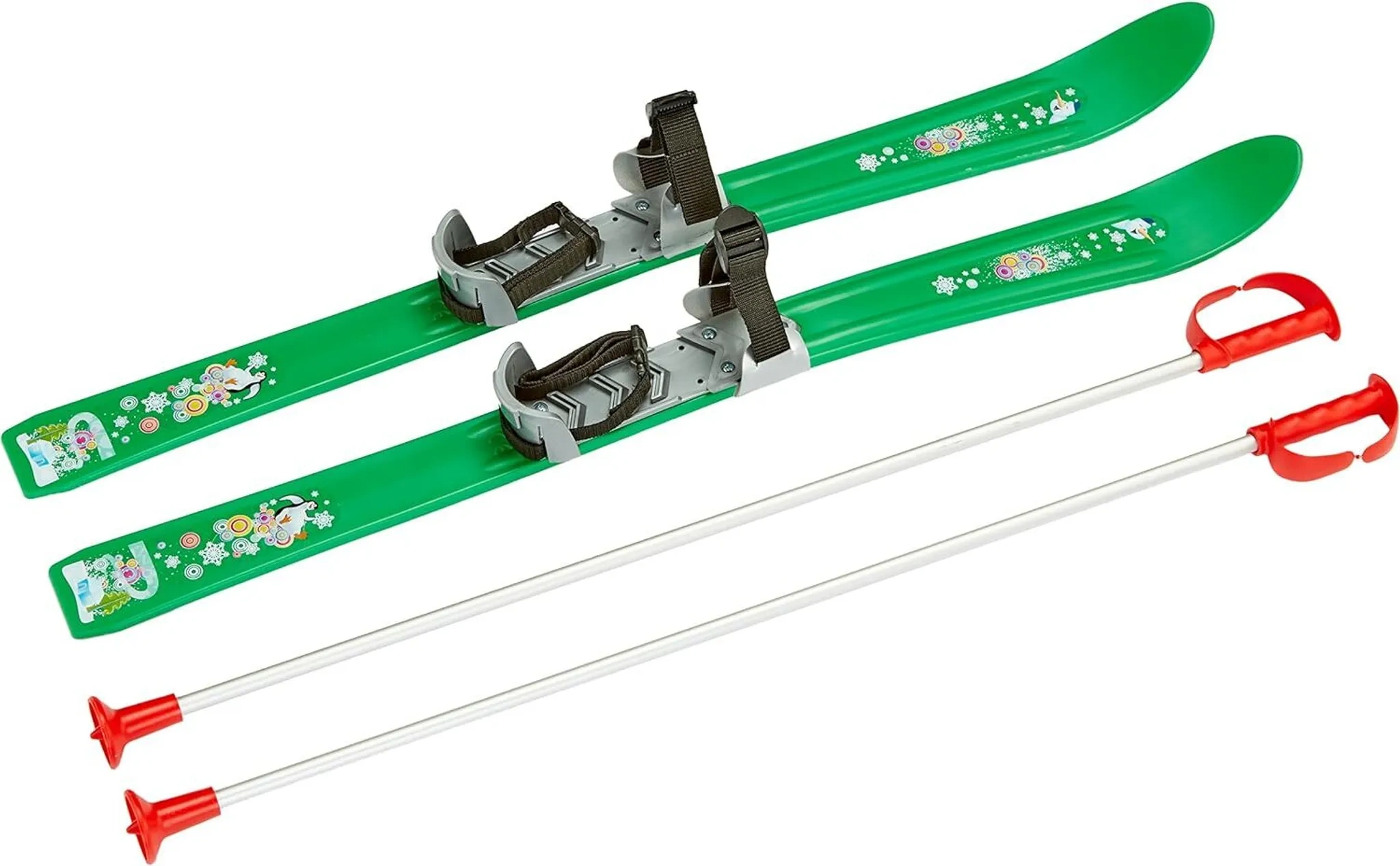 Plastkon Kinder Skiset – Grün, 90 cm