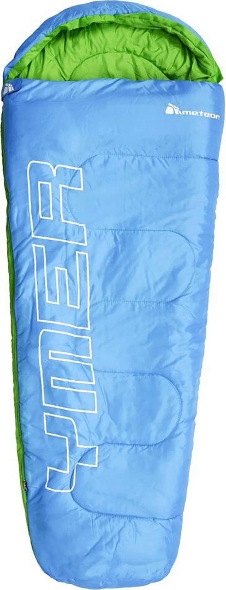 Meteor Ymer Premium Kinderschlafsack – Blau / Grün (155 × 60 cm)