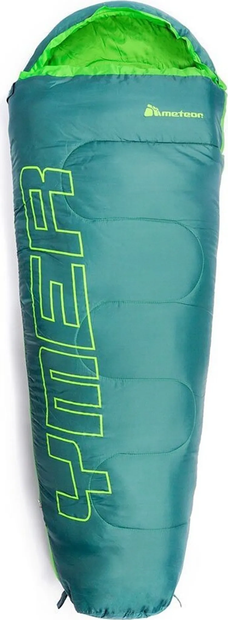 Meteor Ymer Premium Kinderschlafsack – Grün / Dunkelgrün (155 × 60 cm)