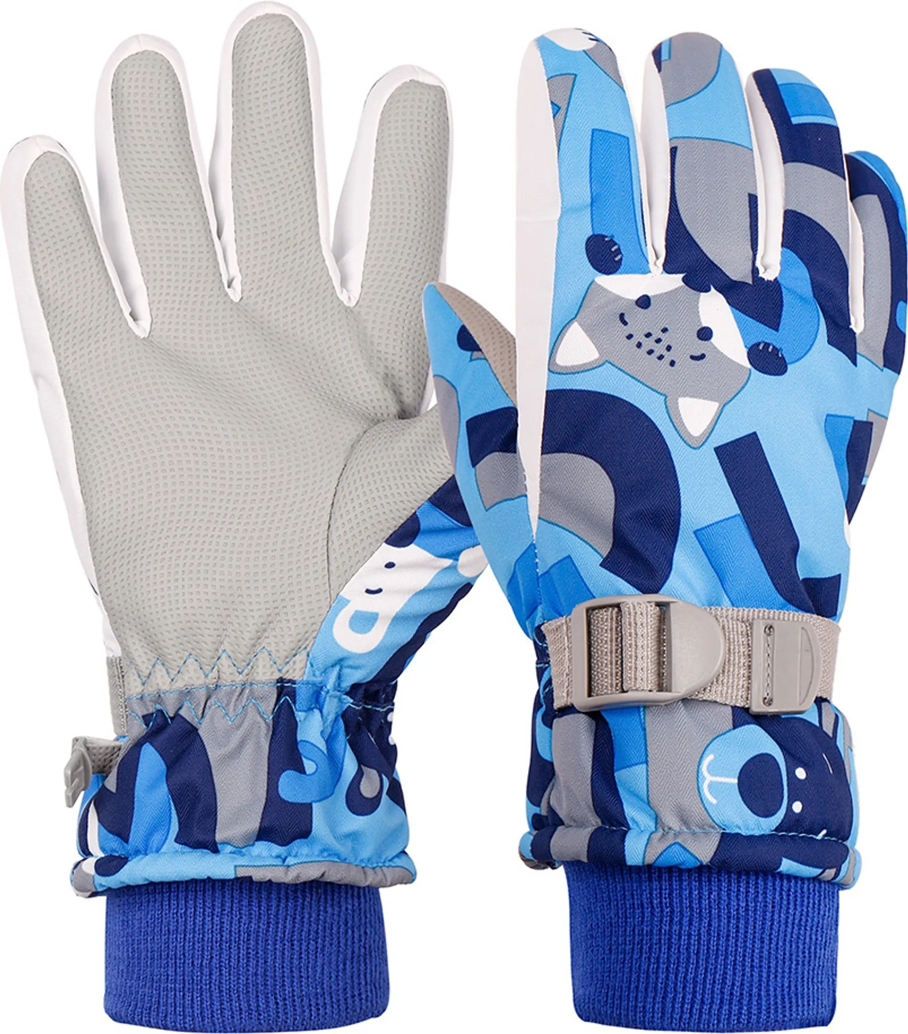 Vivi Idee Skihandschuhe für Kinder 9–13 Jahre – Blau